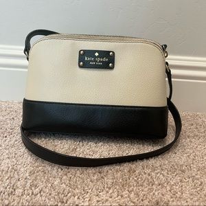 Kate Spade Black & Cream Crossbody Purse
